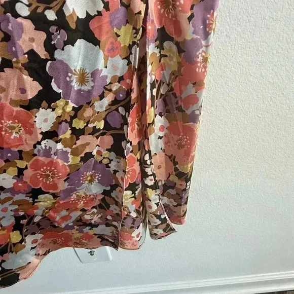 RAILS Sudra Dress Pink Aster Midi Slip Vintage Floral Spaghetti Straps Size S - Picture 3 of 11